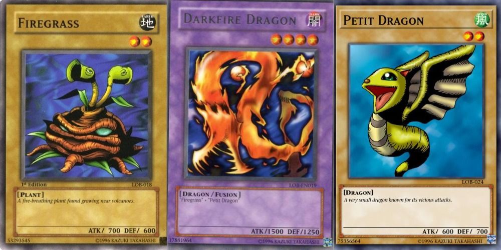 Firegrass, Darkfire Dragon and Petit Dragon