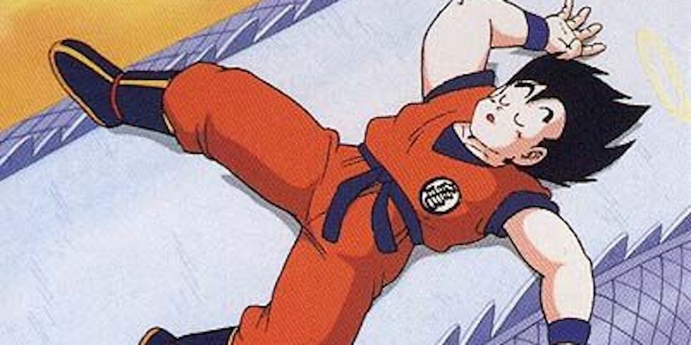 Goku falls asleep on Snake Way in Dragon Ball Z
