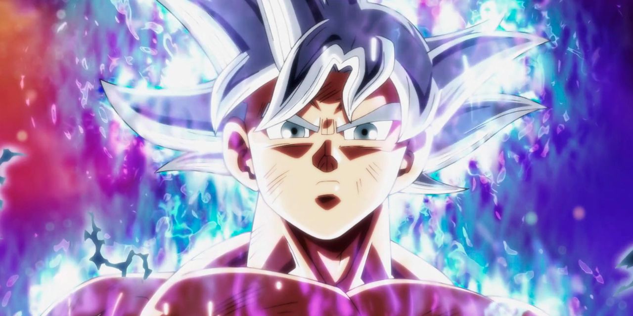Goku after achiving completed Ultra Instinct in Dragon Ball Super.