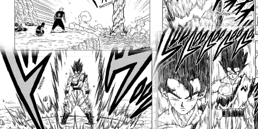 Manga Dragon Ball Super Ultra Instinct Transformation Earth Shakes