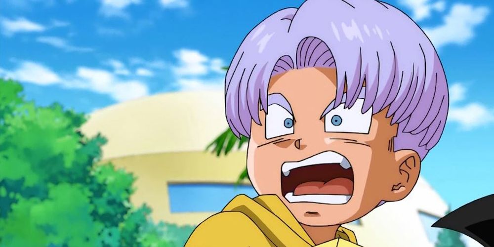 Anime Dragon Ball Super Young Trunks Shocked