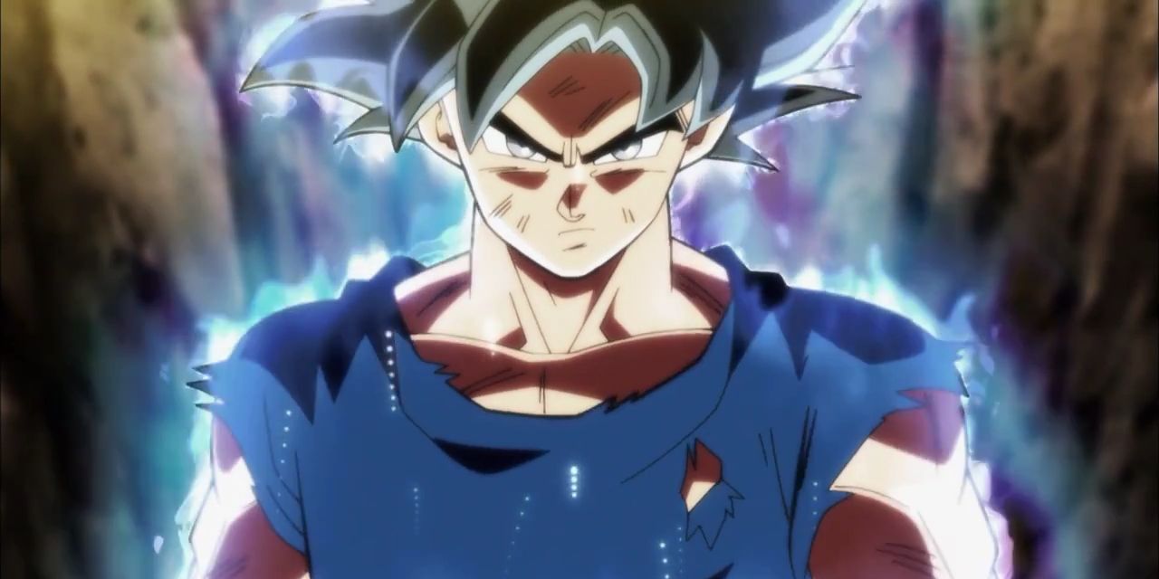 Anime Dragon Ball Ultra Instinct Sign Goku Fierce