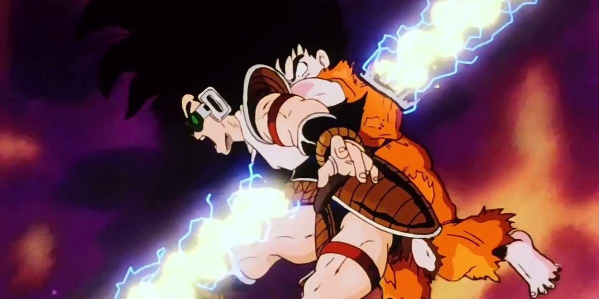 Anime Goku vs Raditz Dragon Ball Z
