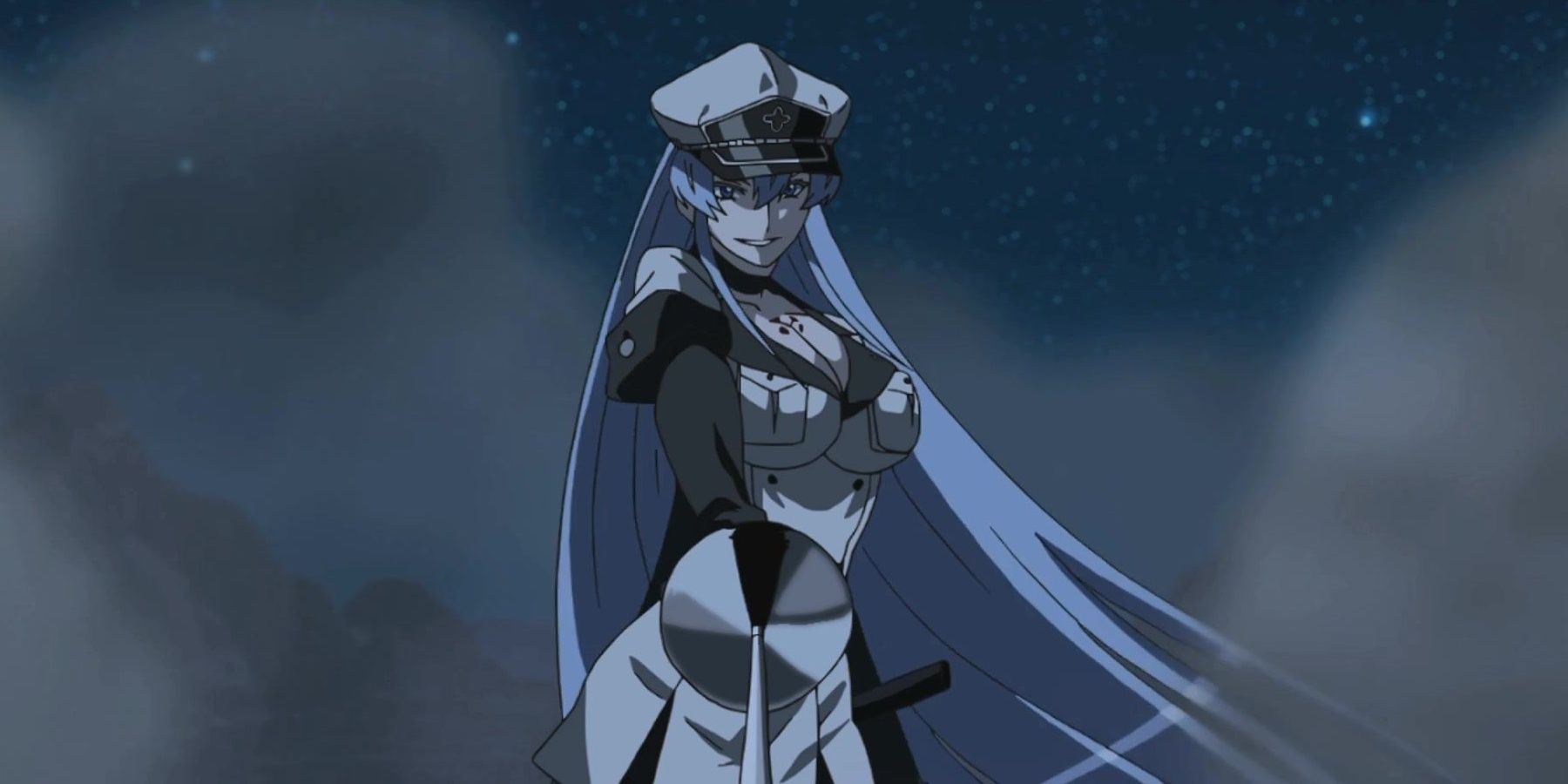 Esdeath with sword from Akame Ga Kill