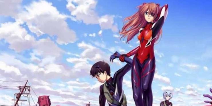 Neon Genesis Evangelion 3 Plus 1 Asuka Pulls Shinji