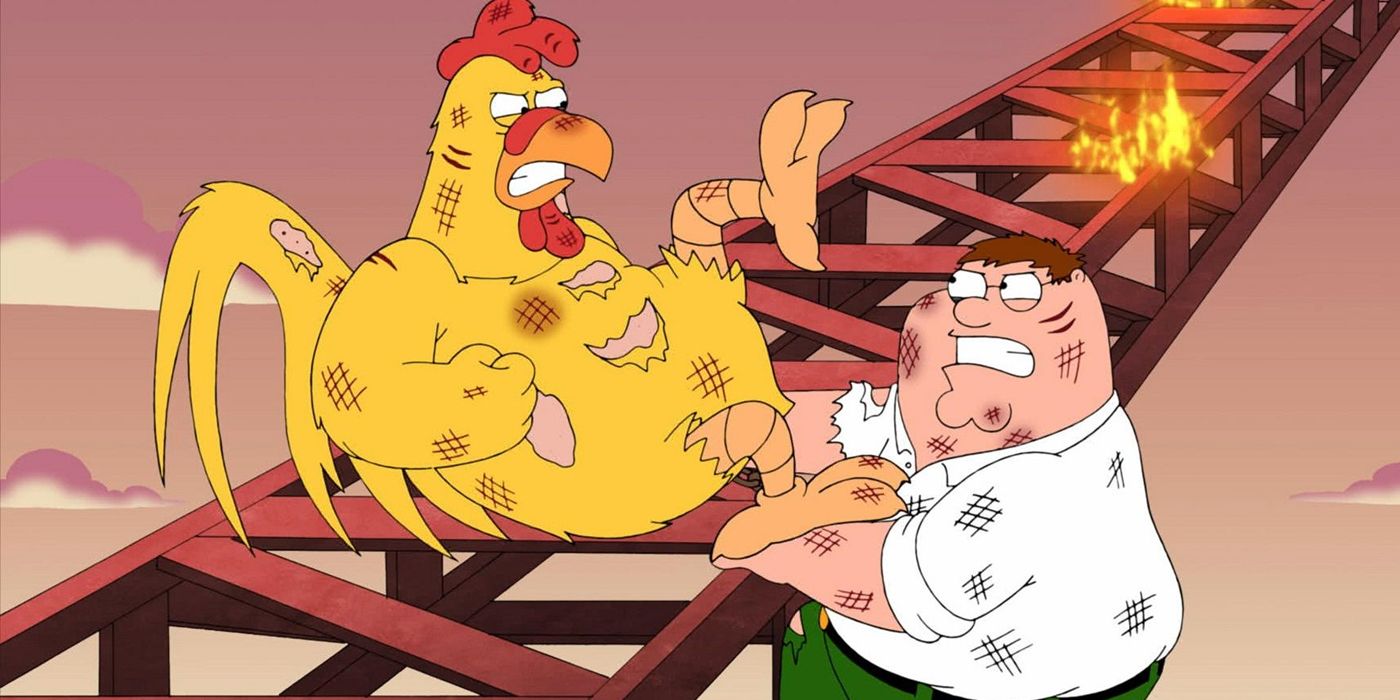 Family Guy Peter Griffin Chicken fight
