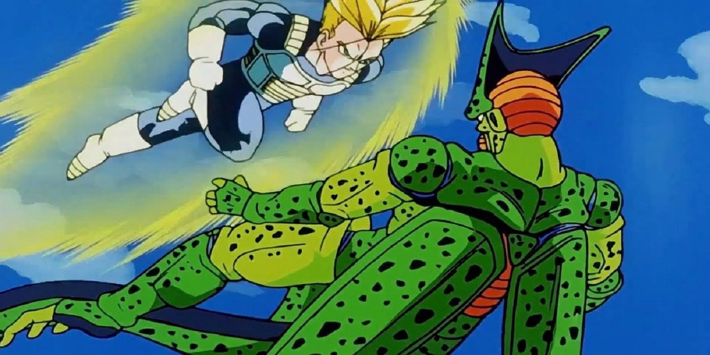 Trunks goes against Future Cell