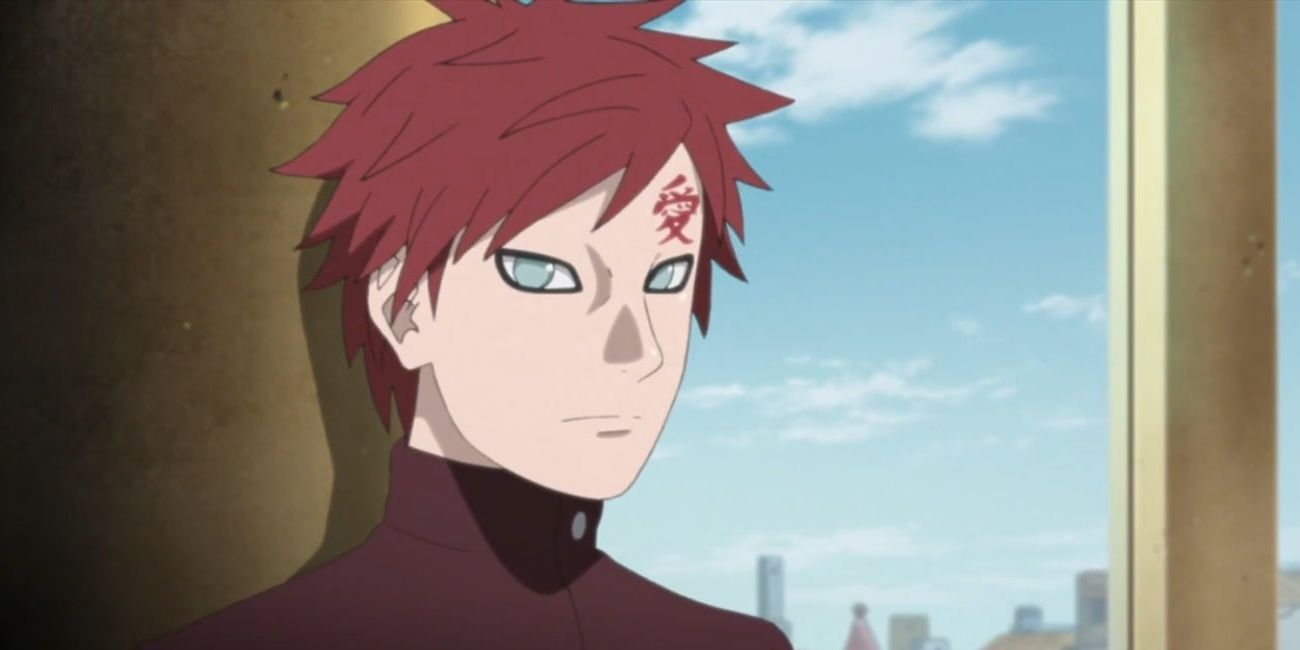 Gaara from Naruto looking into the distance
