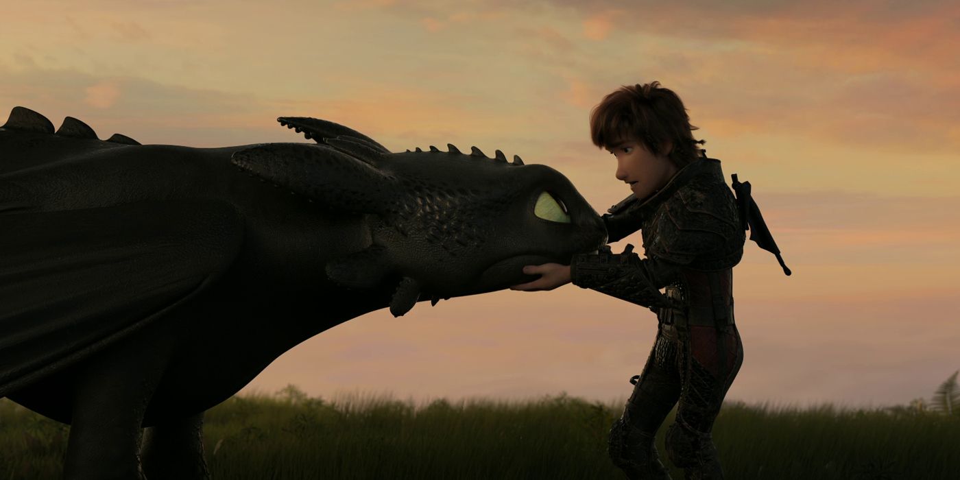 Toothless and Hiccup bonding 