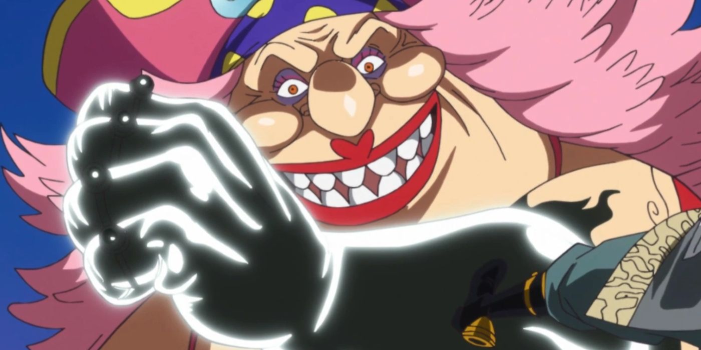 Big Mom Using HakiBig Mom uses Armament Haki to block Judge Vinsmoke's kick in One Piece.