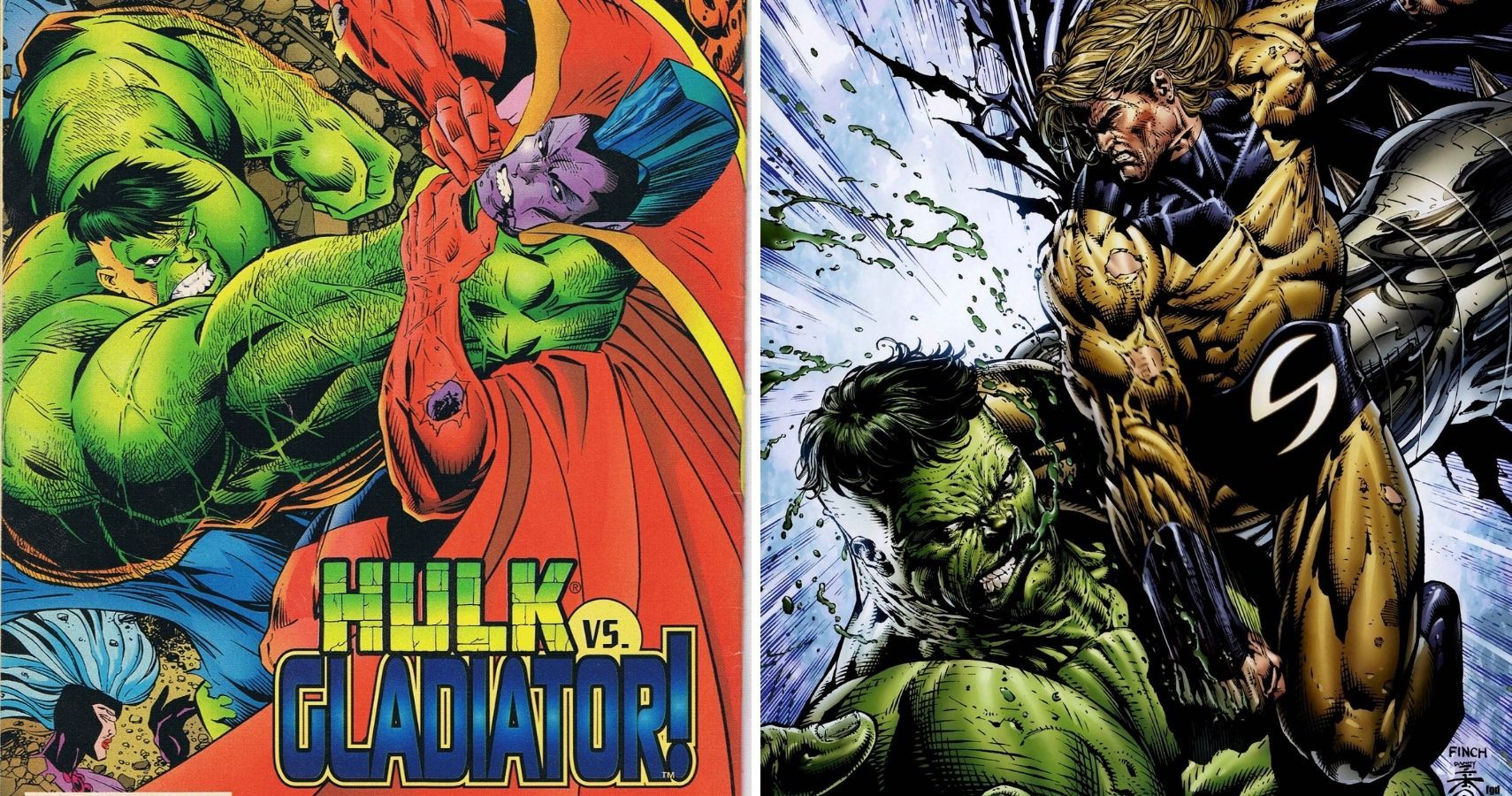 Hulk Promo Photo vs Gladiator vs Sentry