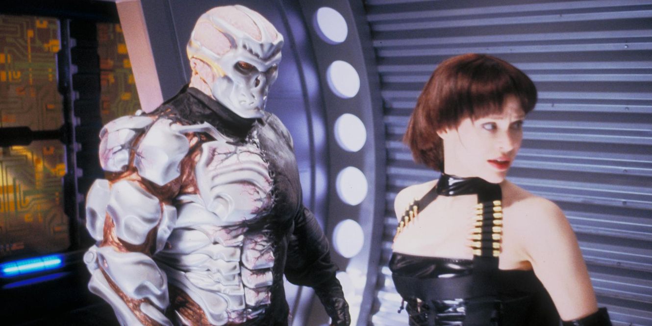 The Uber Jason stares at an Android in Jason X