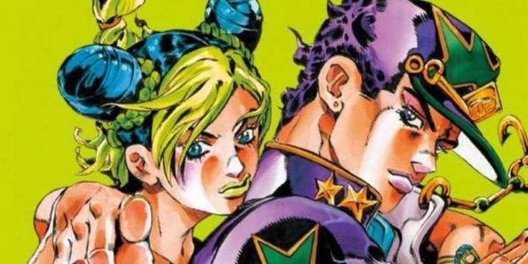 jojo cover featuring jolyne and jotaro