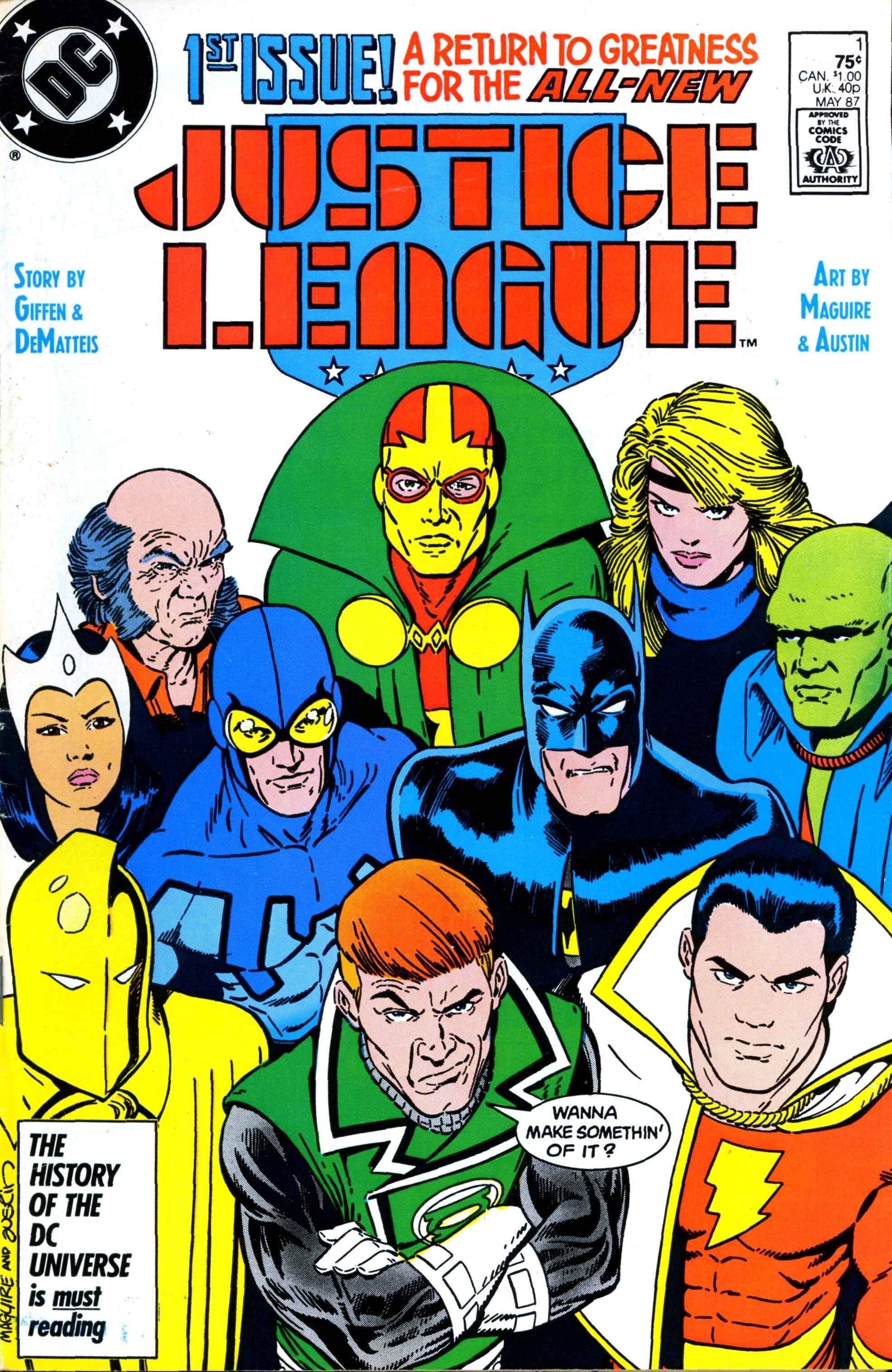 Justice League #1 cover May 1987