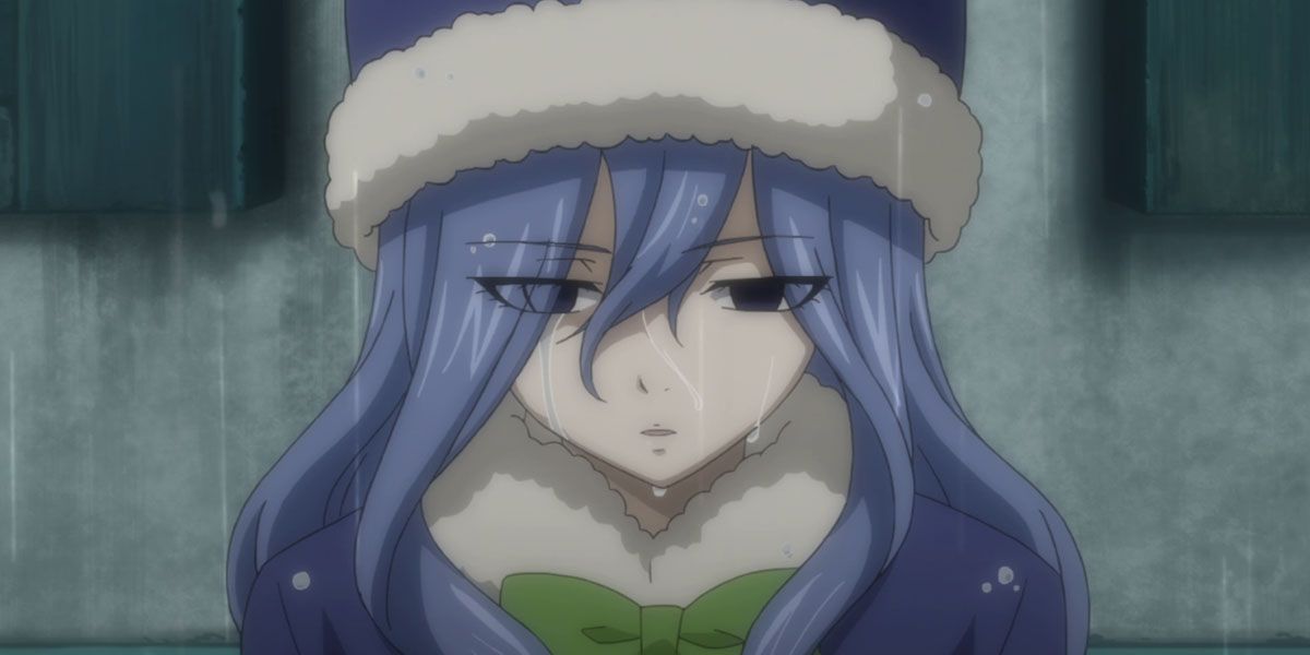 Juvia Waiting in the rain for Gray Fairy Tail