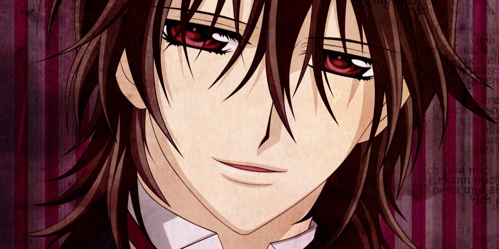 Kaname Kuran sorrindo (Cavaleiro Vampiro).