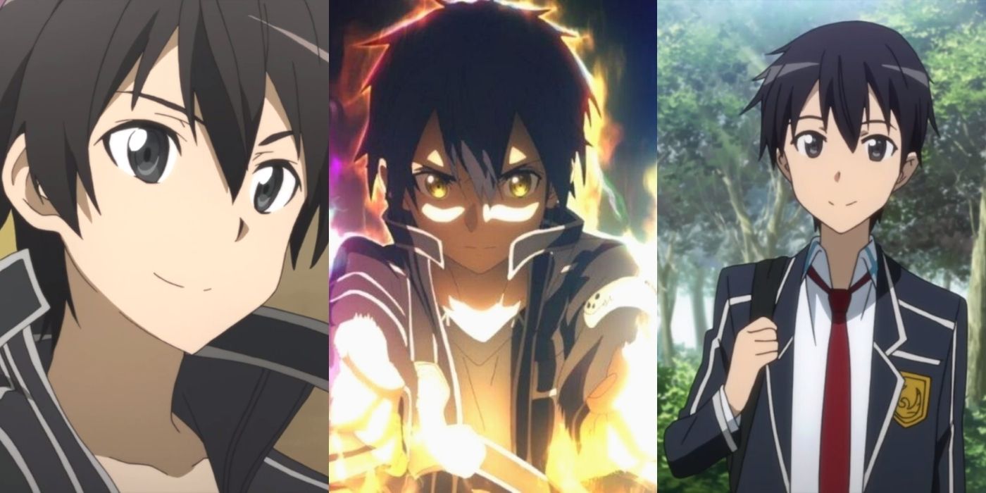 Kirito Asuna Sword Art Online Anime, sword art, black Hair, manga