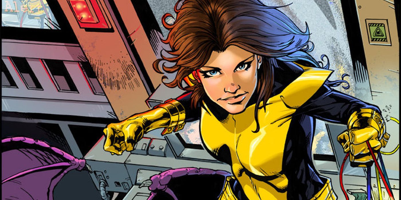 Kitty Pryde phasing through electronics in X-Men comics