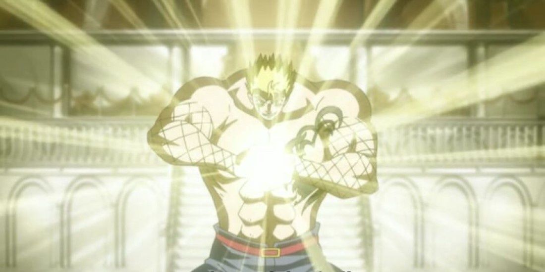 Laxus casting Fairy Law in Fairy Tail.
