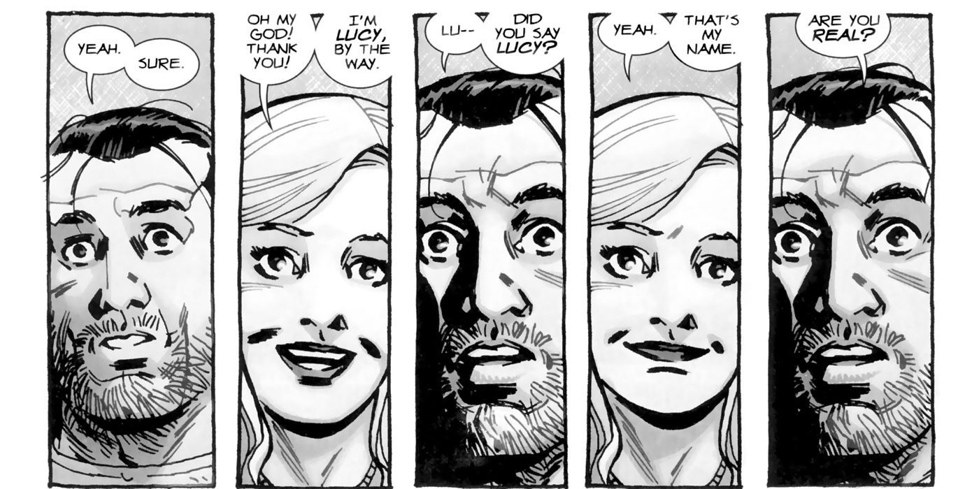 Comic Featuring Lucy's Introduction On Negan Lives