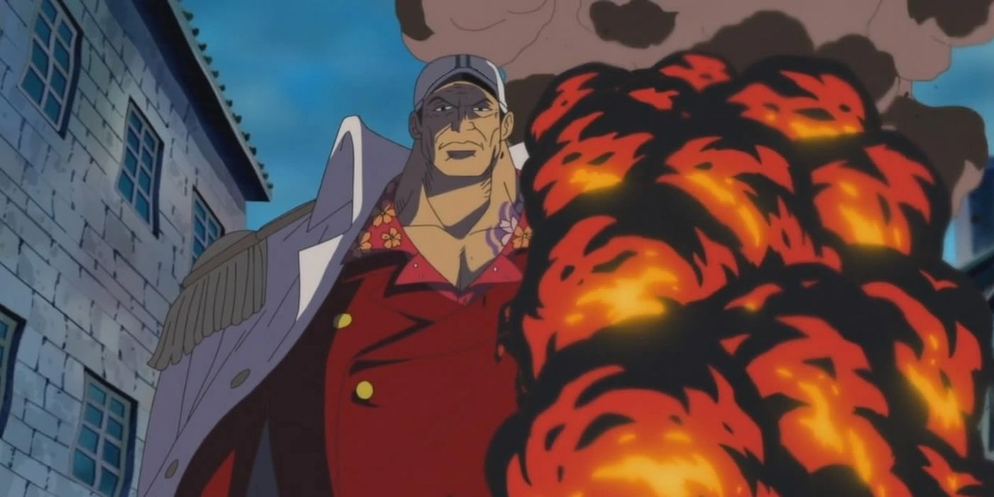 One Piece: Akainu Turning Half His Body Into Magma