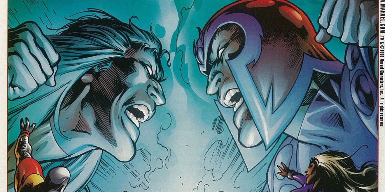 An image of Joseph battling Magneto in Marvel Comics' Magneto War