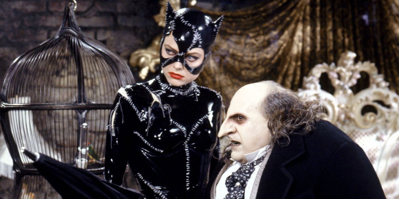 Catwoman (Michelle Pfeiffer) and Penguin (Danny DeVito) in Batman Returns