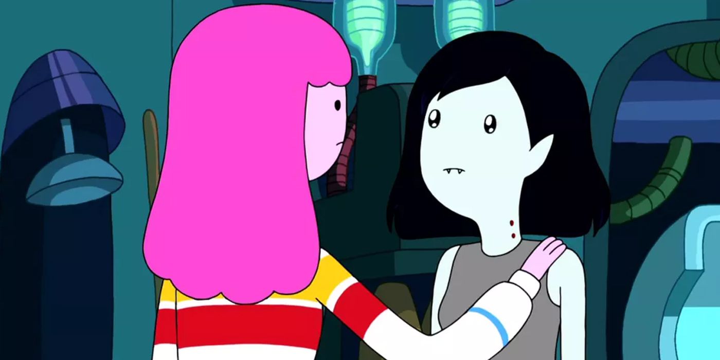 Marceline Looking At Bubblegum Princess With Awe