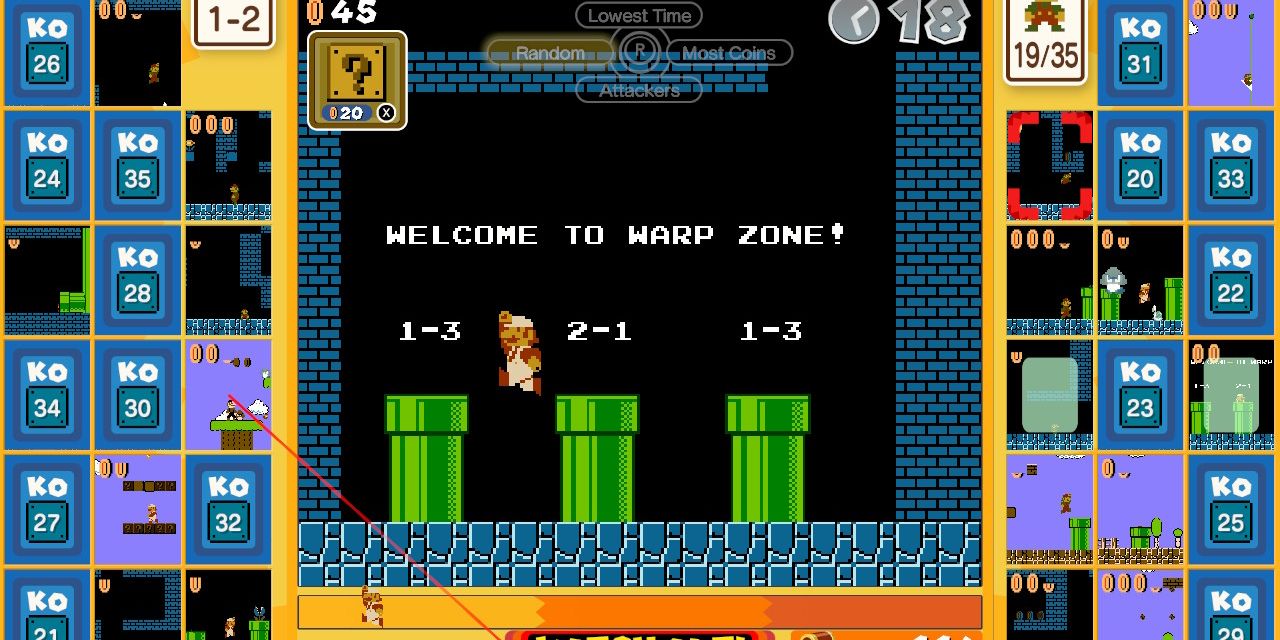 Mario 35 Warp Zone.