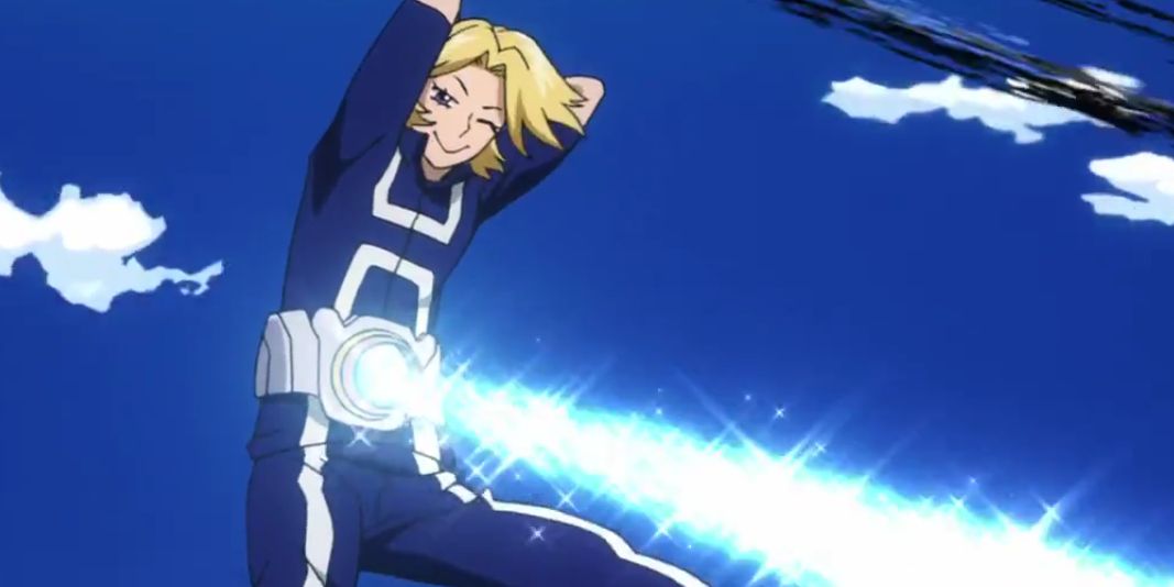 Yuga Aoyama brazenly uses his Navel Laser Quirk in My Hero Academia