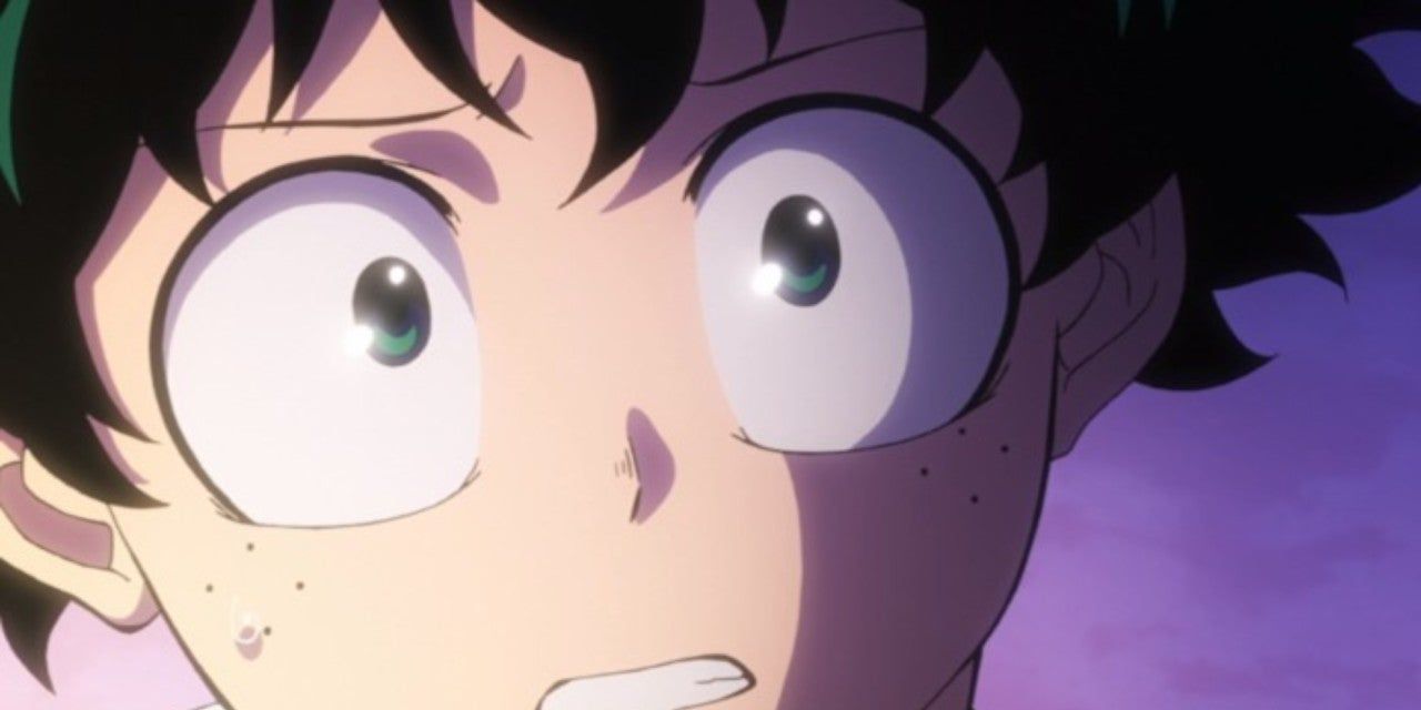 Anime My Hero Academia Izuku Face Worried