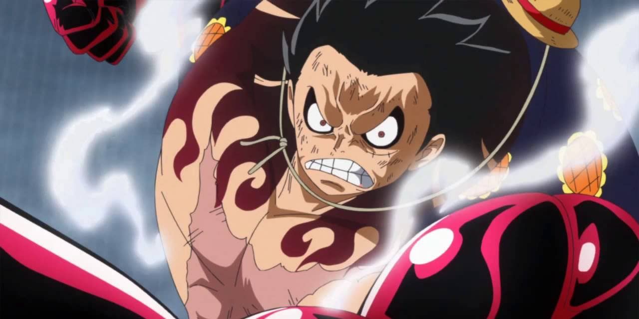 Anime One Piece Luffy Fourth Gear Punch