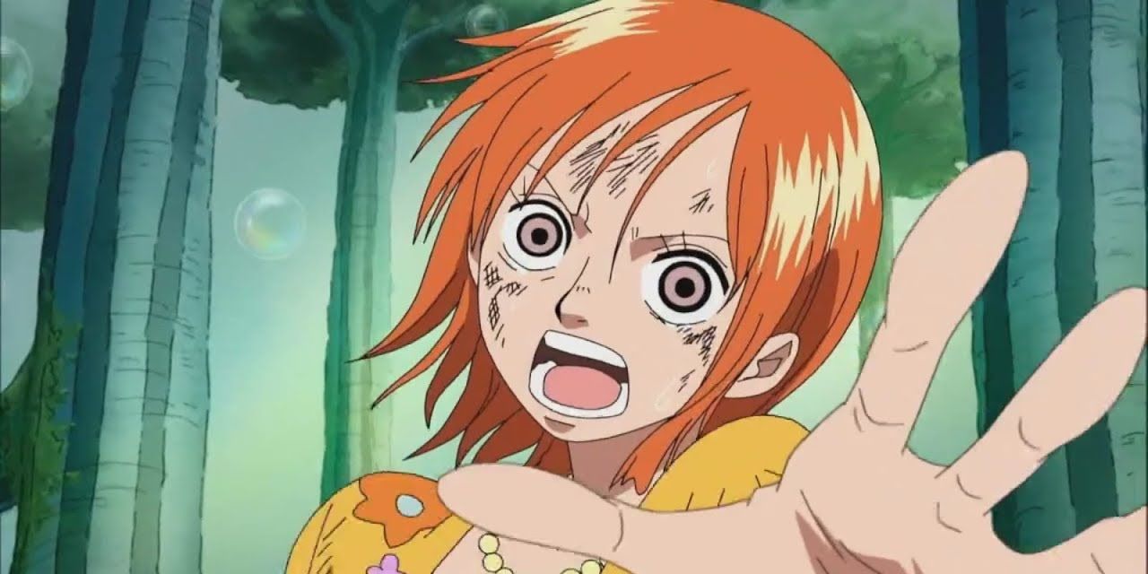Anime One Piece Nami Crazed Look