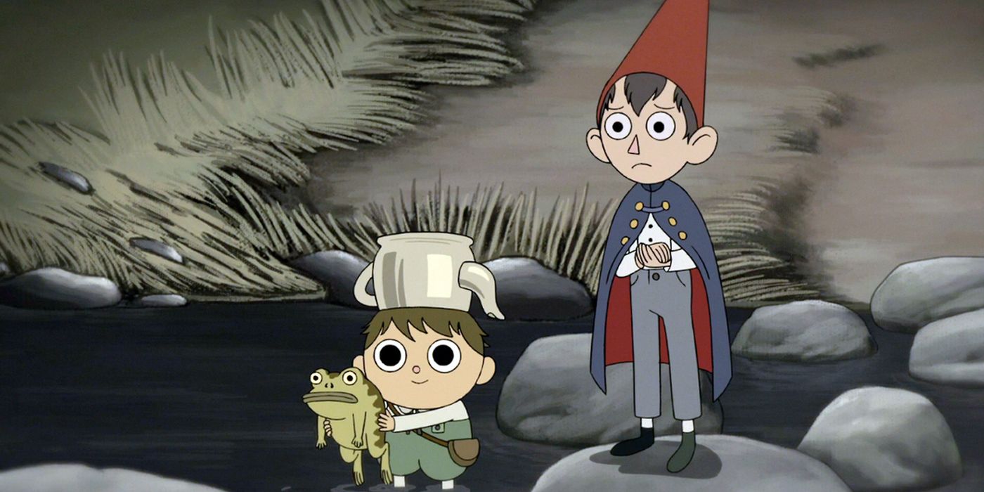 Over The Garden Wall's Wirt &amp; Greg standing on rocks