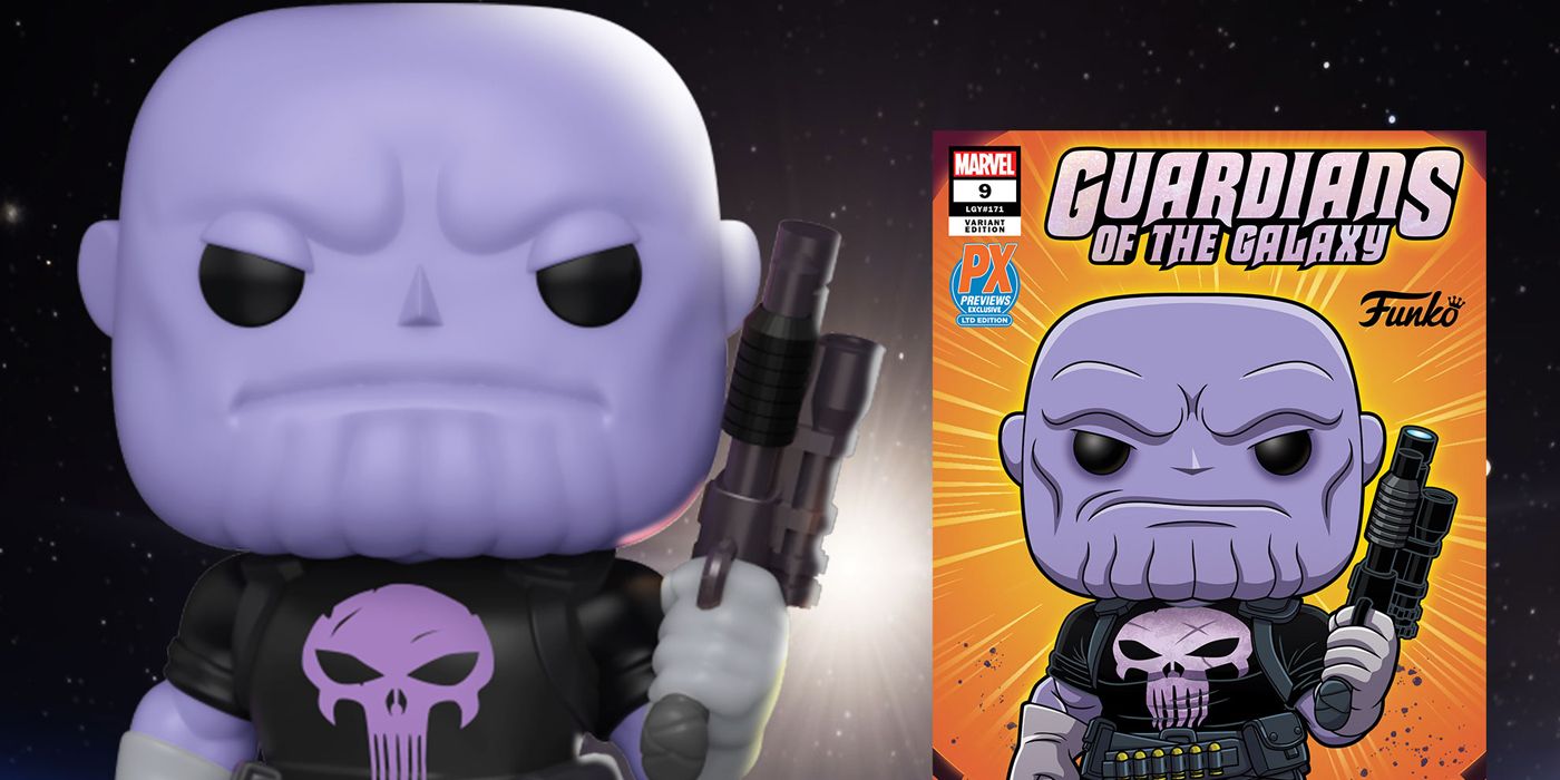 Punisher Thanos Funko Pop! and Exclusive Previews comic