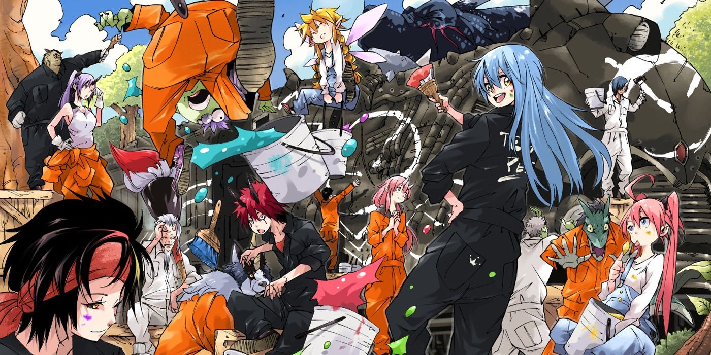 Group Illustration Of Characters In That Time I Got Reincarnated As A Slime