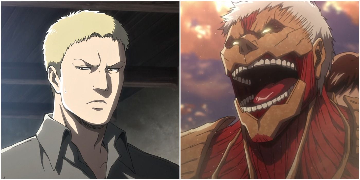 Reiner and Armored Titan