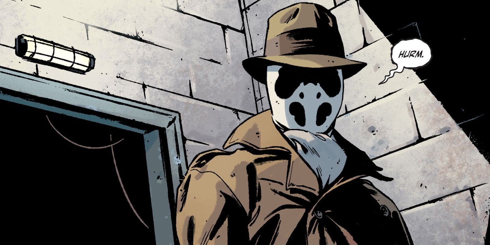 Rorschach from Watchmen analyzes the room he's in