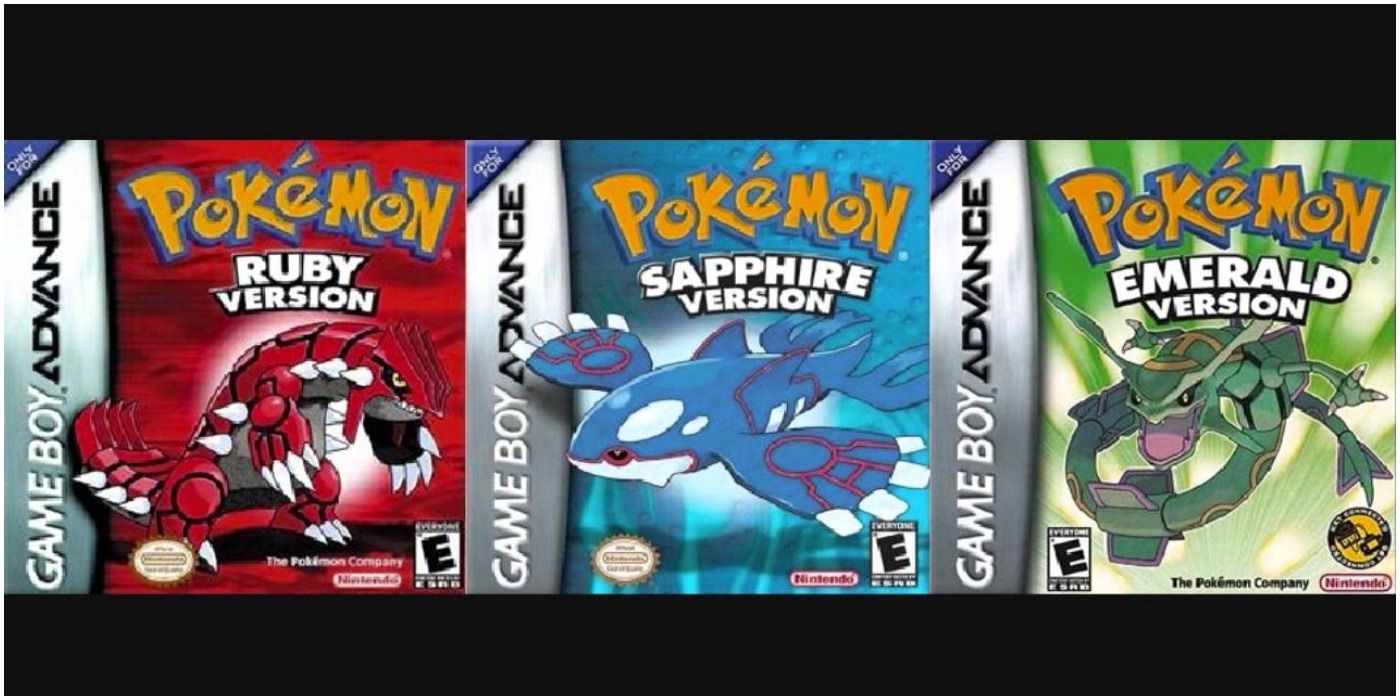 game boxes for ruby sapphire and emerald