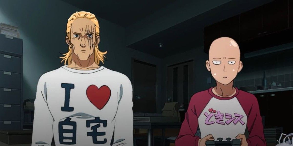 Saitama Losing To King In Video Games One Punch Man S2E10 1200