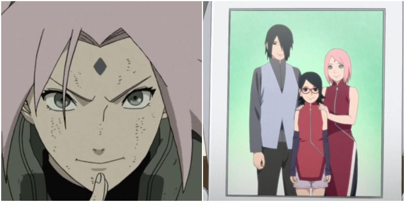 Why doesn't Sarada look like Sakura and doesn't have a single