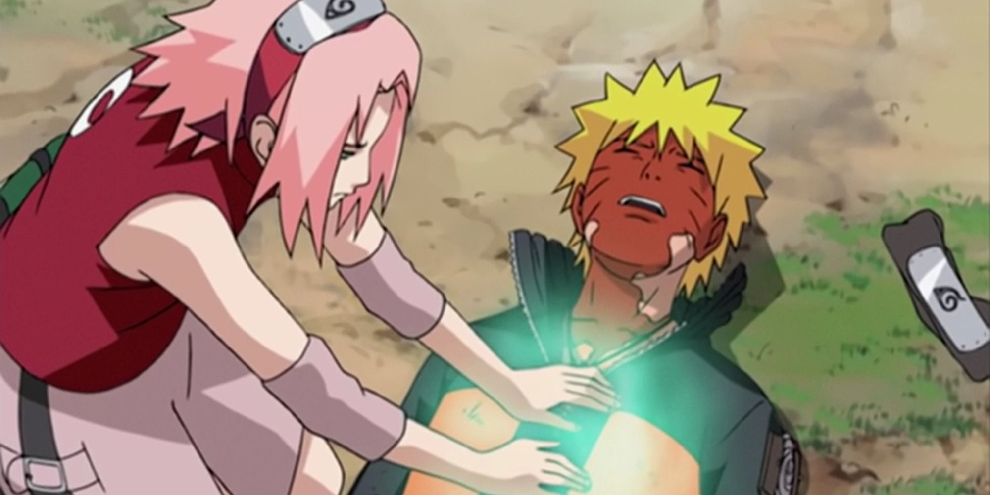Sakura Haruno healing Naruto