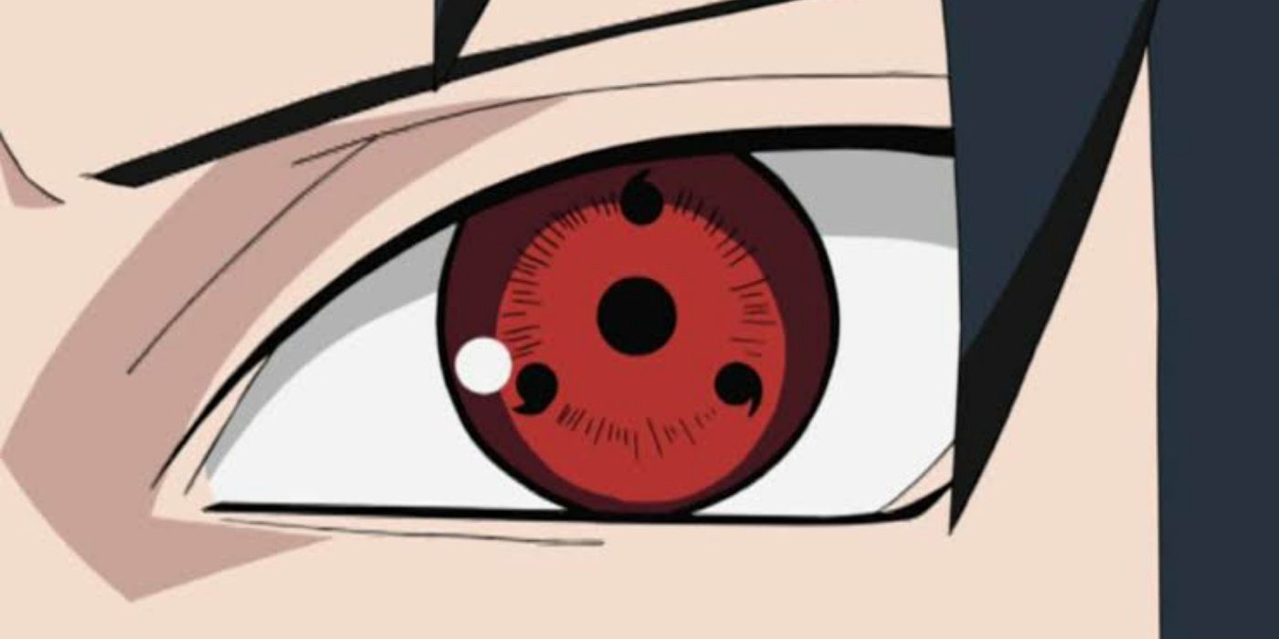 Sasuke's Sharingan in Naruto.
