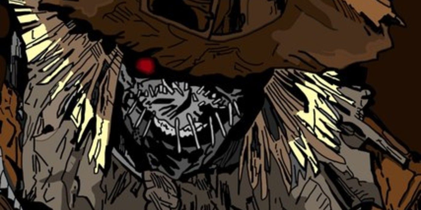 Scarecrow's eyes glow red in eerie DC Comics