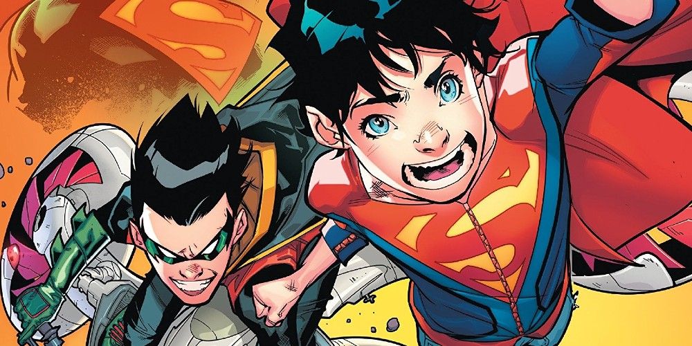 Robin and Superboy as the Super Sons