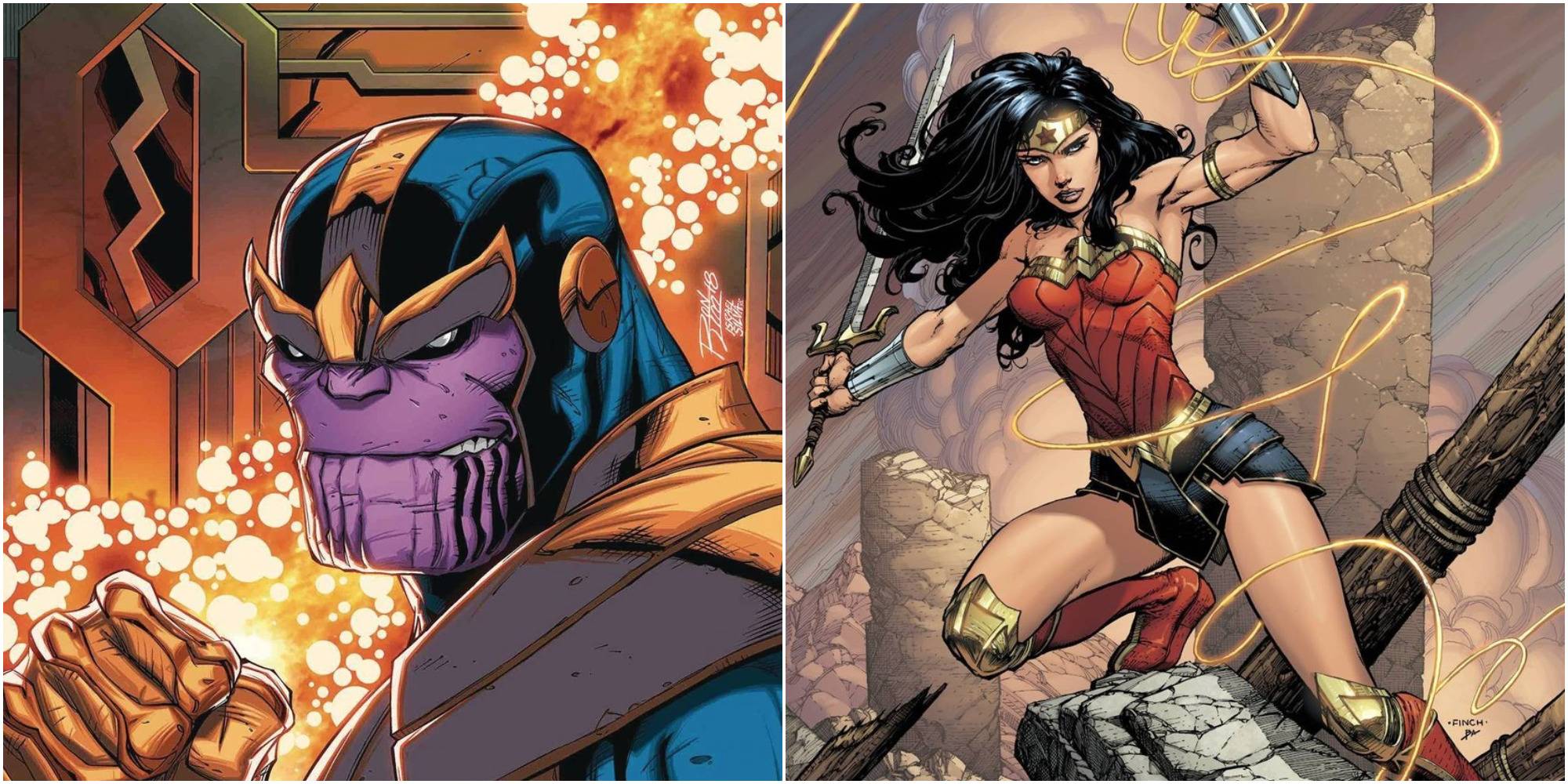 Wonder woman vs thanos