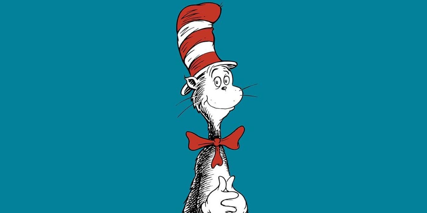 Dr. Seuss' Cat in the Hat smiling, waiting