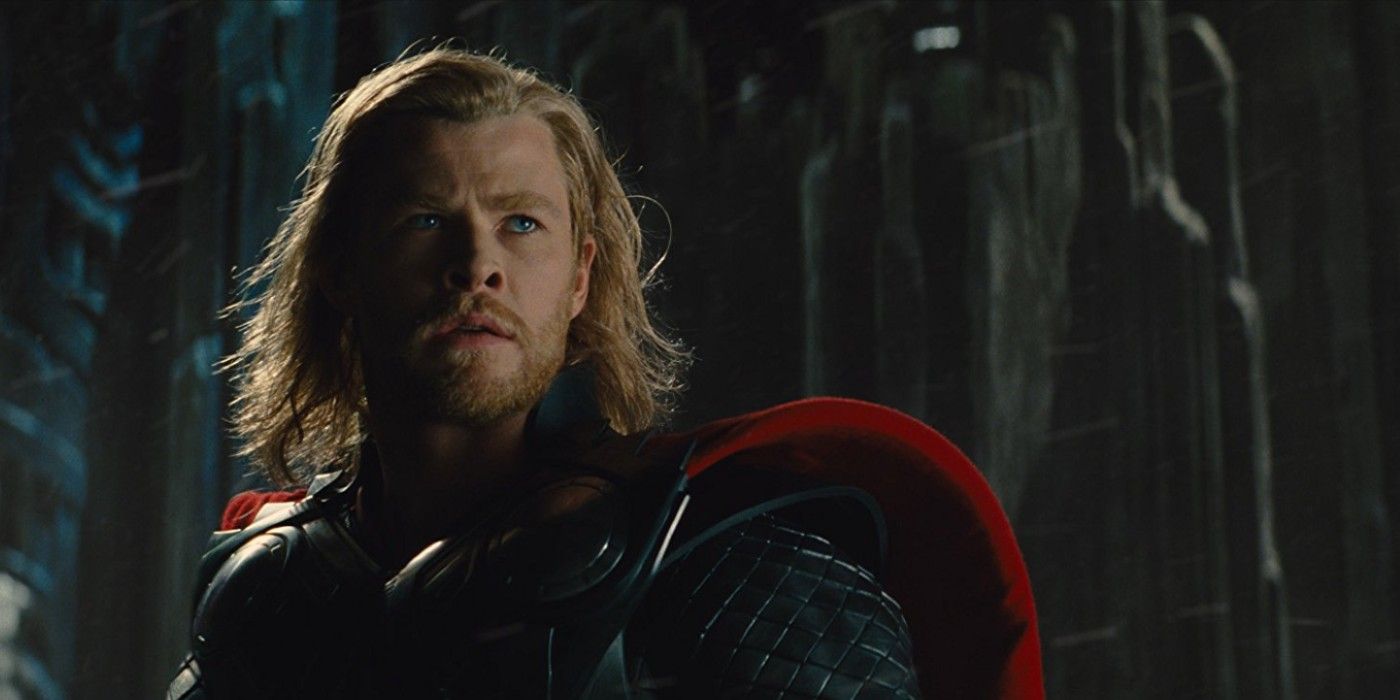 Thor looking concerned in The Avengers in the MCU