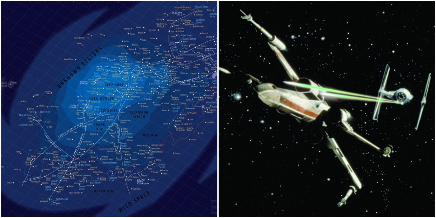 TIE Fighter & Star Wars Galaxy Map