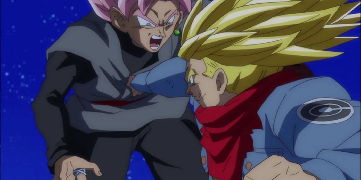 Trunks gives Goku Black a punch he deserves